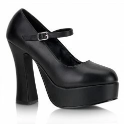 Demonia Party & Prom DOLLY-50 - Blk Vegan Leather