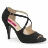 Pleaser Pink Label DREAM-412 - Blk Nubuck