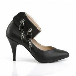 Pleaser Pink Label DREAM-432 - Blk Faux Leather Drag Queen