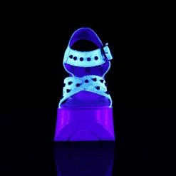 Demonia DYNAMITE-02 - Wht Multi Glitter