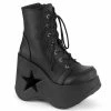 Demonia DYNAMITE-106 - Blk Vegan Leather Punk & Goth