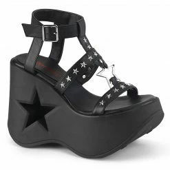 Demonia DYNAMITE-12 - Blk Vegan Leather Punk & Goth