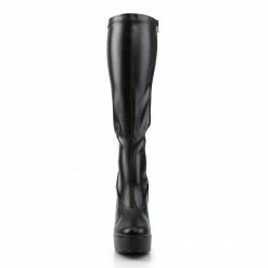 Pleaser ELECTRA-2000Z - Blk Str Faux Leather Exotic Dancing