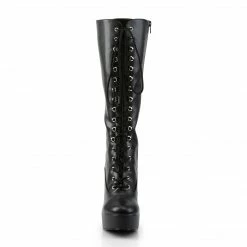 Pleaser Exotic Dancing ELECTRA-2020 - Blk Faux Leather
