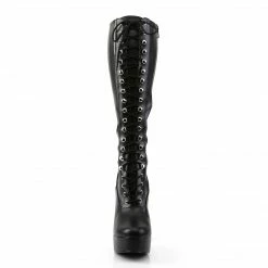 Pleaser Exotic Dancing ELECTRA-2023 - Blk Str Faux Leather 8 Pleaser Exotic Dancing ELECTRA-2023 - Blk Str Faux Leather