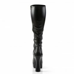 Pleaser Exotic Dancing ELECTRA-2023 - Blk Str Faux Leather 10 Pleaser Exotic Dancing ELECTRA-2023 - Blk Str Faux Leather