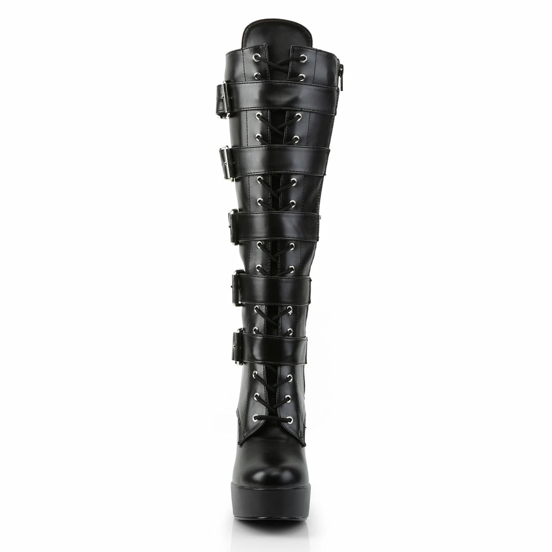 Pleaser ELECTRA-2042 - Blk Faux Leather Exotic Dancing 4 Pleaser ELECTRA-2042 - Blk Faux Leather Exotic Dancing