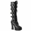 Pleaser ELECTRA-2042 - Blk Faux Leather Exotic Dancing