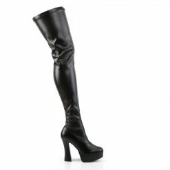 Pleaser Exotic Dancing ELECTRA-3000Z - Blk Str Faux Leather
