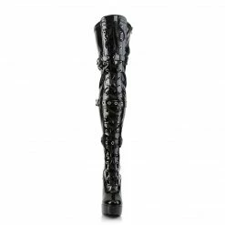 Pleaser Exotic Dancing ELECTRA-3028 - Blk Str Pat