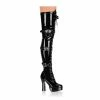 Pleaser Exotic Dancing ELECTRA-3028 - Blk Str Pat