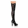 Pleaser ELECTRA-3050 - Blk Str Pat Exotic Dancing