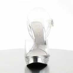 Fabulicious ELEGANT-408 - Clr/Slv Chrome