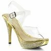 Fabulicious ELEGANT-408 - Clr/Gold Chrome 1 Fabulicious ELEGANT-408 - Clr/Gold Chrome