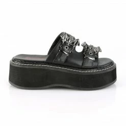 Demonia EMILY-100 - Blk Vegan Leather