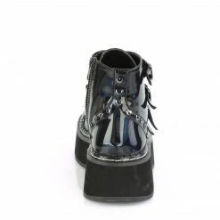 Demonia EMILY-315 - Blk Hologram Vegan Leather Punk & Goth