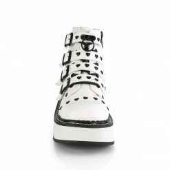 Demonia Punk & Goth EMILY-315 - White Vegan Leather