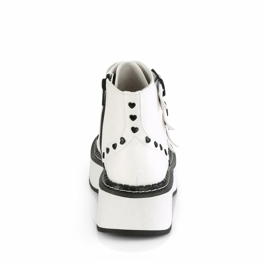 Demonia Punk & Goth EMILY-315 - White Vegan Leather 6 Demonia Punk & Goth EMILY-315 - White Vegan Leather