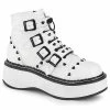 Demonia Punk & Goth EMILY-315 - White Vegan Leather