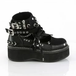 Demonia Punk & Goth EMILY-317 - Blk Canvas-Vegan Leather 11 Demonia Punk & Goth EMILY-317 - Blk Canvas-Vegan Leather