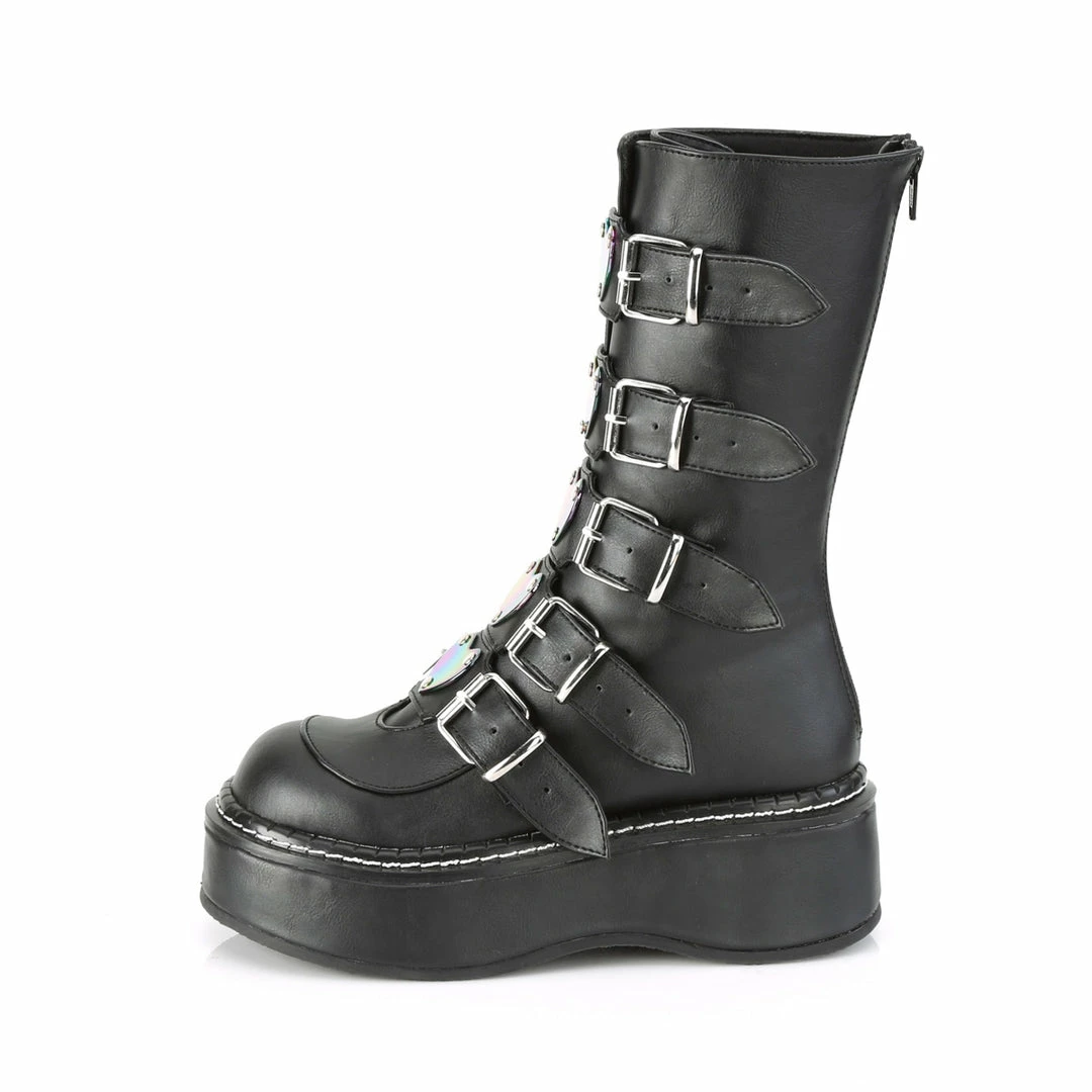 Demonia EMILY-330 - Blk Vegan Leather Punk & Goth 5 Demonia EMILY-330 - Blk Vegan Leather Punk & Goth