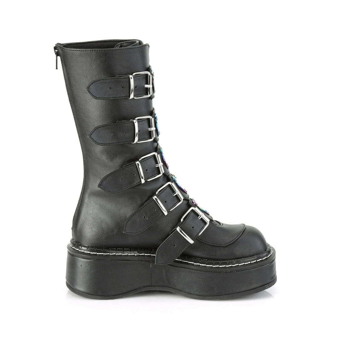 Demonia EMILY-330 - Blk Vegan Leather Punk & Goth 7 Demonia EMILY-330 - Blk Vegan Leather Punk & Goth