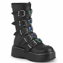 Demonia EMILY-330 - Blk Vegan Leather Punk & Goth