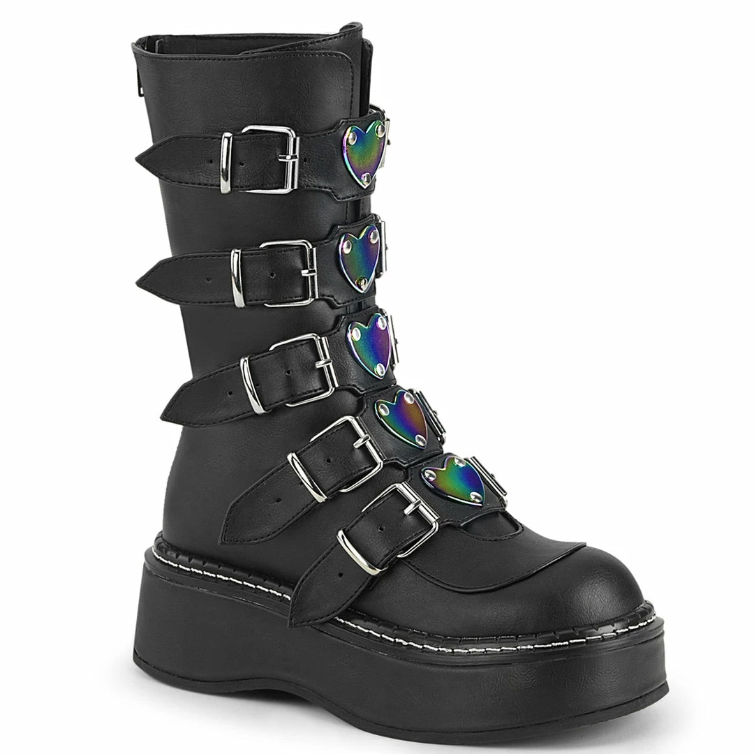 Demonia EMILY-330 - Blk Vegan Leather Punk & Goth 3 Demonia EMILY-330 - Blk Vegan Leather Punk & Goth