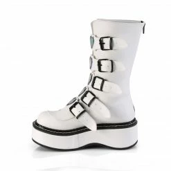 Demonia EMILY-330 - Wht Vegan Leather Punk & Goth