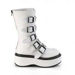 Demonia EMILY-330 - Wht Vegan Leather Punk & Goth