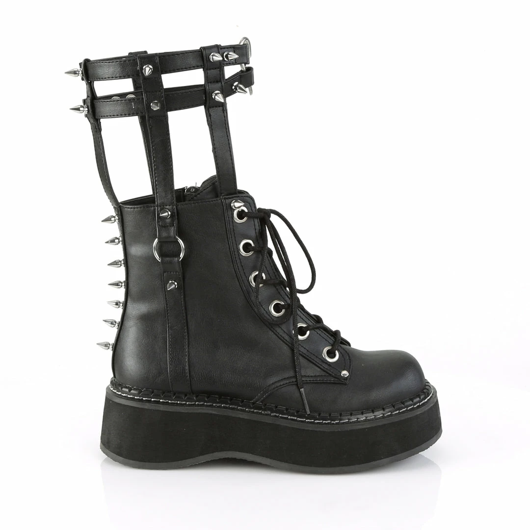Demonia Punk & Goth EMILY-357 - Blk Vegan Leather 7 Demonia Punk & Goth EMILY-357 - Blk Vegan Leather