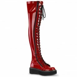 Demonia Punk & Goth EMILY-375 - Red Pat