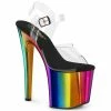 Pleaser ENCHANT-708RC - Clr/Rainbow Chrome