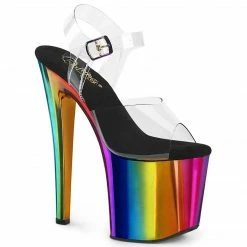 Pleaser ENCHANT-708RC - Clr/Rainbow Chrome