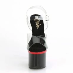 Pleaser ESTEEM-708 - Clr/Red-Blk Exotic Dancing