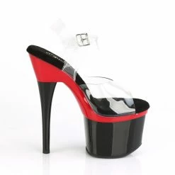 Pleaser ESTEEM-708 - Clr/Red-Blk Exotic Dancing 11 Pleaser ESTEEM-708 - Clr/Red-Blk Exotic Dancing