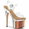 Pleaser ESTEEM-708 - Clr/Clr-Rose Gold Chrome 1 Pleaser ESTEEM-708 - Clr/Clr-Rose Gold Chrome