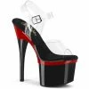 Pleaser ESTEEM-708 - Clr/Red-Blk Exotic Dancing 2 Pleaser ESTEEM-708 - Clr/Red-Blk Exotic Dancing