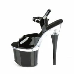 Pleaser ESTEEM-709 - Blk Pat/Clr-Blk Exotic Dancing