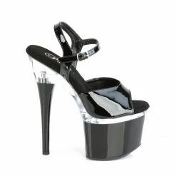 Pleaser ESTEEM-709 - Blk Pat/Clr-Blk Exotic Dancing