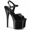 Pleaser Exotic Dancing ESTEEM-709 - Blk Pat/Blk