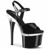 Pleaser ESTEEM-709 - Blk Pat/Clr-Blk Exotic Dancing