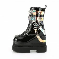 Demonia Punk & Goth ETERNAL-115 - Blk Pat-Vegan Leather