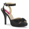 Pleaser Pink Label EVE-01 - Blk Satin