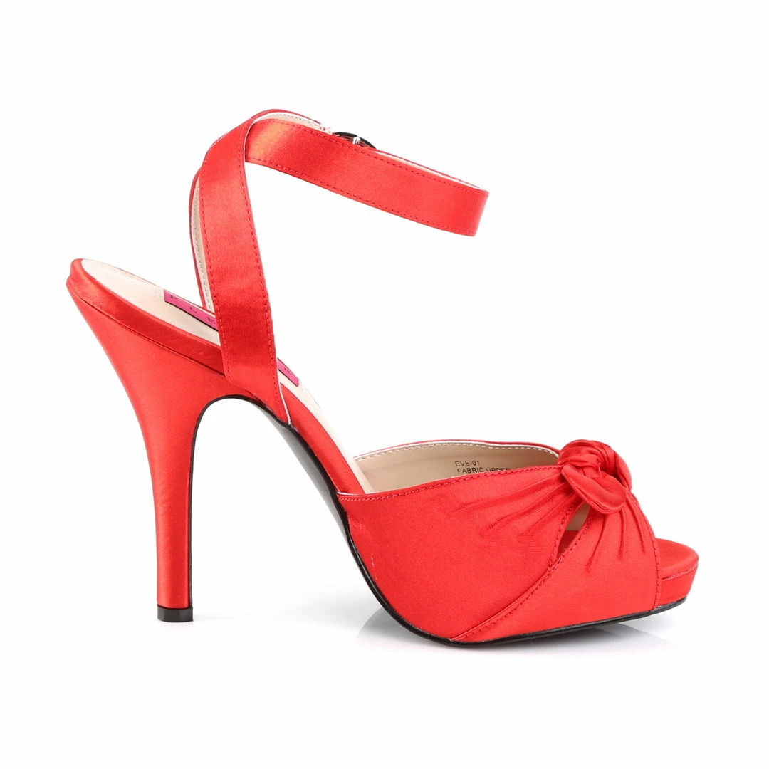 Pleaser Pink Label EVE-01 - Red Satin 7 Pleaser Pink Label EVE-01 - Red Satin