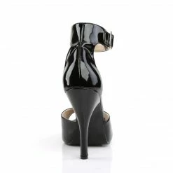 Pleaser Pink Label EVE-02 - Blk Pat Drag Queen