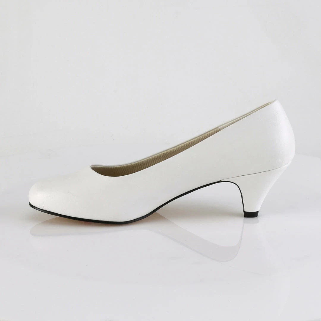 Pleaser Pink Label FEFE-01 - Wht Faux Leather 5 Pleaser Pink Label FEFE-01 - Wht Faux Leather