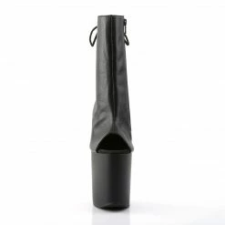 Pleaser FLAMINGO-1018 - Blk Faux Leather/Blk Matte