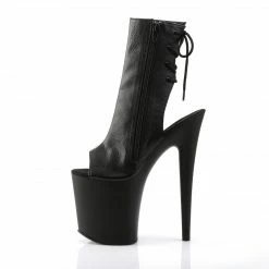 Pleaser FLAMINGO-1018 - Blk Faux Leather/Blk Matte