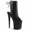 Pleaser FLAMINGO-1018 - Blk Faux Leather/Blk Matte